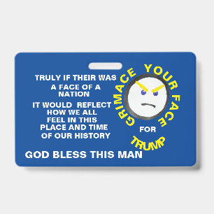 GRIMACE badge ID Badge