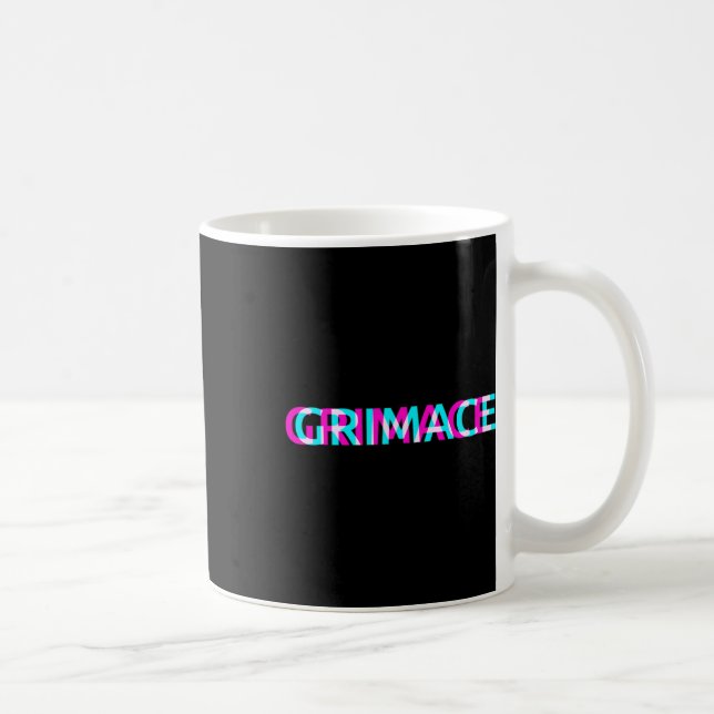 Grimace Edgy Aesthetic Grunge Emo Pastel Goth Hall Coffee Mug (Right)