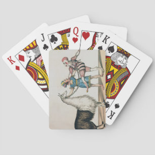 Grimaldi and the Alpaca, in the Popular Pantomime Playing Cards