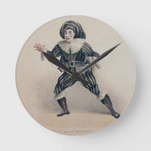 Grimaldi as Scaramouche, from the Commedia dell'Ar Round Clock