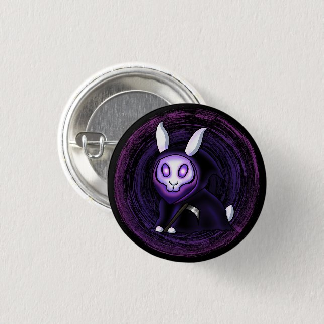 Grimbun 3 Cm Round Badge (Front & Back)