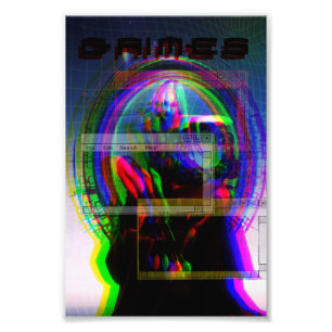 Grimes poster cyberpunk