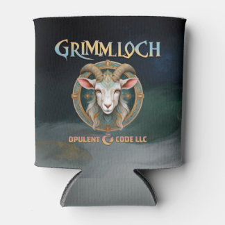 Grimmloch Goat Emblem Fantasy RPG Can Cooler