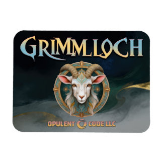 Grimmloch Goat Emblem Fantasy RPG Magnet