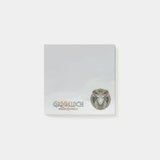 Grimmloch Goat Emblem Fantasy RPG Post-it Notes