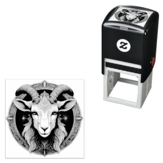 Grimmloch Goat Emblem Fantasy RPG Self-inking Stamp