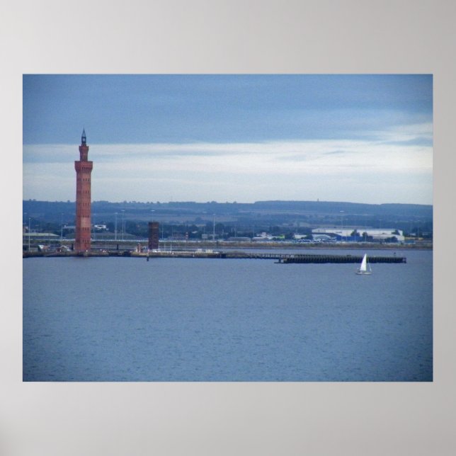 Grimsby Dock Tower, Lincolnshire, UK Poster (Front)