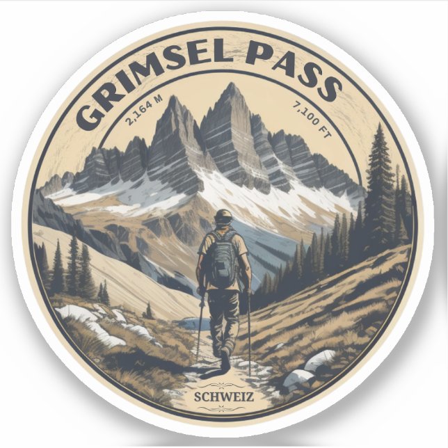 Grimsel Pass: Switzerland's hiking  Alpine Road (Front)
