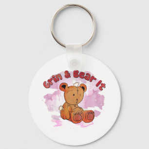 grin and bear it key ring