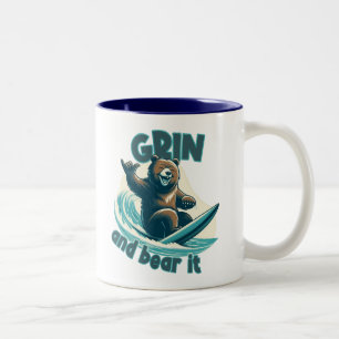 Grin And Bear It Two-Tone Coffee Mug