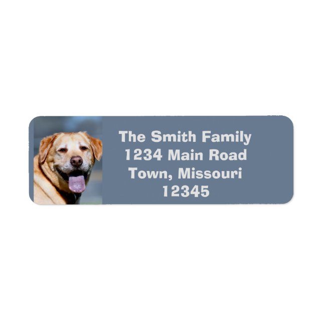 Grin Return Address Label (Front)