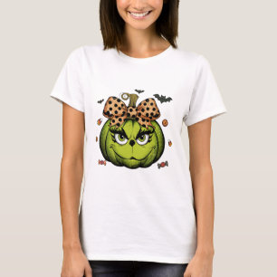 Grinc Pumpkin Coquette Pumpkin Halloween Spooky Se T-Shirt