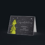 Grinch Chalkboard Baby Shower Card<br><div class="desc">Add a playful, Grinchy twist to your baby shower celebrations with this "Grinch Chalkboard Baby Shower" card. Featuring the mischievous Grinch from How the Grinch Stole Christmas, this whimsical card is perfect for inviting guests or sending special notes for a Grinch-themed baby shower. The chalkboard design adds a fun and...</div>