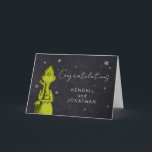 Grinch Chalkboard Baby Shower Card<br><div class="desc">Add a playful, Grinchy twist to your baby shower celebrations with this "Grinch Chalkboard Baby Shower" card. Featuring the mischievous Grinch from How the Grinch Stole Christmas, this whimsical card is perfect for inviting guests or sending special notes for a Grinch-themed baby shower. The chalkboard design adds a fun and...</div>