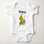 Grinch Chalkboard Birthday Boy Baby Bodysuit<br><div class="desc">Check out this fun Dr. Suess Grinch birthday shirt.</div>