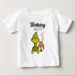 Grinch Chalkboard Birthday Boy Baby T-Shirt<br><div class="desc">Check out this fun Dr. Suess Grinch birthday shirt.</div>