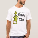 Grinch Chalkboard Birthday Boy's Dad T-Shirt<br><div class="desc">Check out this fun Dr. Suess Grinch birthday boy's dad shirt.</div>