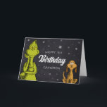 Grinch Chalkboard Birthday Card<br><div class="desc">Happy Birthday to You! Customise this Dr. Seuss Birthday card with your child's name.</div>