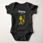 Grinch Chalkboard Birthday Girl Baby Bodysuit<br><div class="desc">Check out this fun Dr. Suess Grinch birthday shirt.</div>