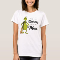 Grinch Chalkboard Birthday Girl's Mum