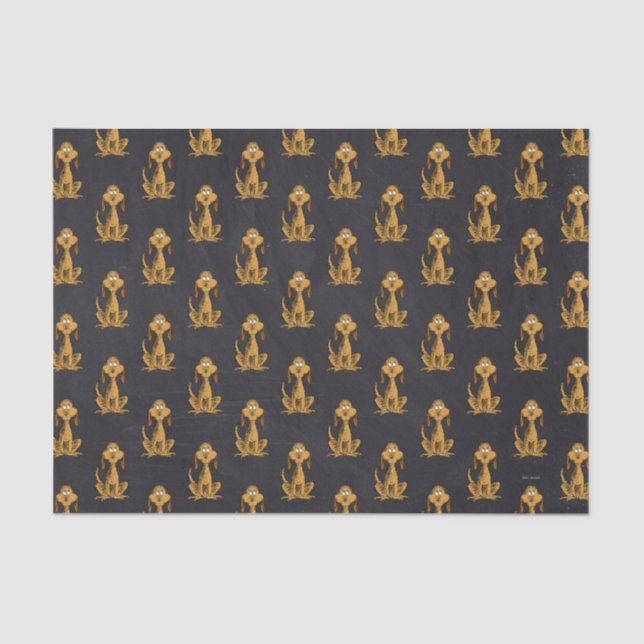 Grinch Chalkboard Birthday Tissue Paper (Front)