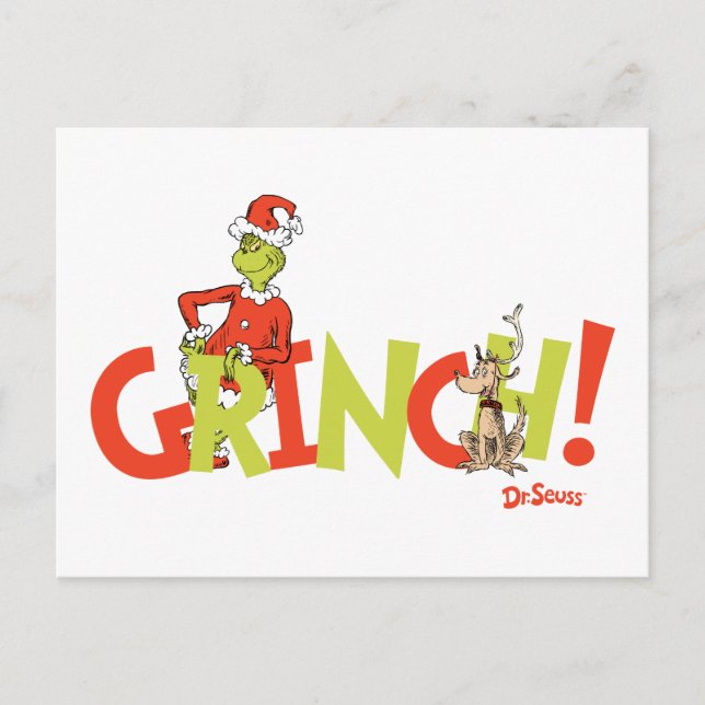 Grinch! Character Logo Graphic Postcard (Front)