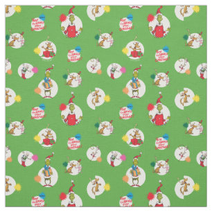 Grinch   Christmas Dot Pattern Fabric