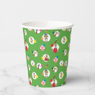 Grinch Christmas Dot Pattern Paper Cups