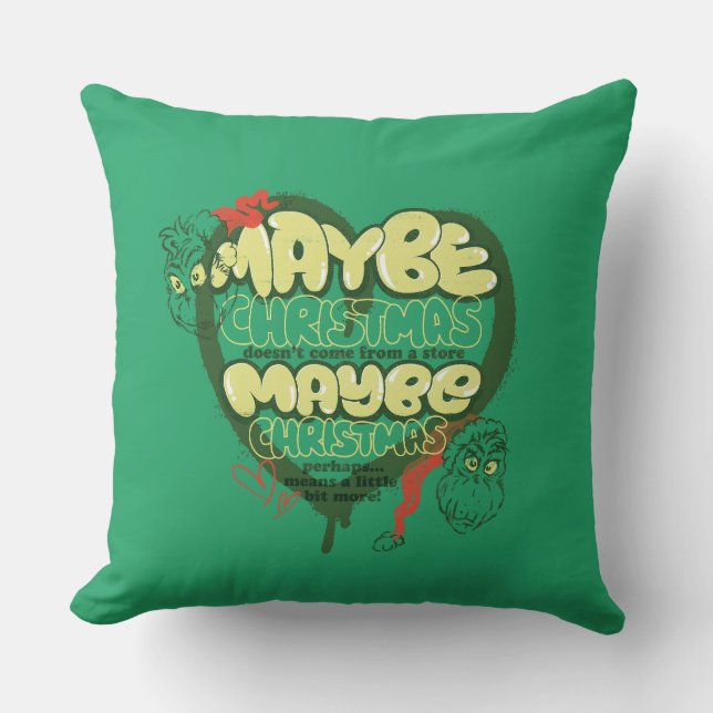 Grinch | Christmas Quote Cushion (Front)