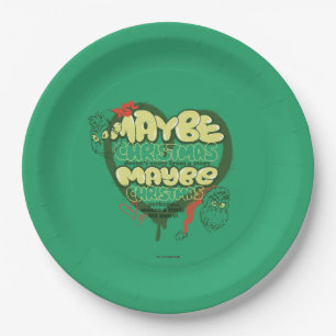 Grinch   Christmas Quote Paper Plate