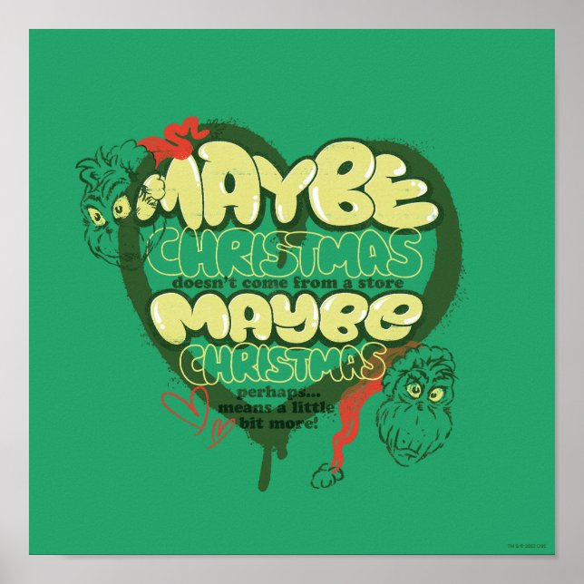 Grinch | Christmas Quote Poster (Front)