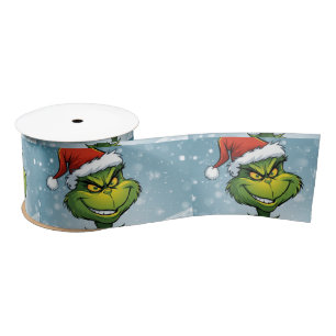 Grinch Christmas Satin Ribbon
