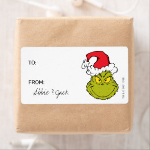Grinch   Christmas - To From Stickers
