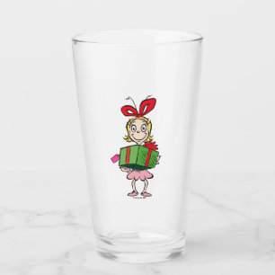 Grinch   Cindy-Lou Who - Holding Present Glass