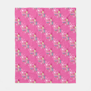 Grinch   Cindy-Lou Who Pink Holiday Pattern Fleece Blanket
