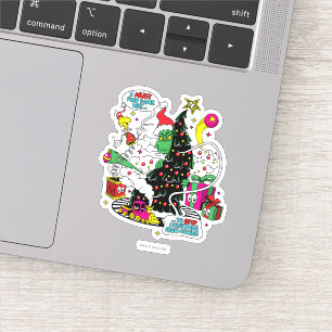 Grinch Colourful Christmas Graphic