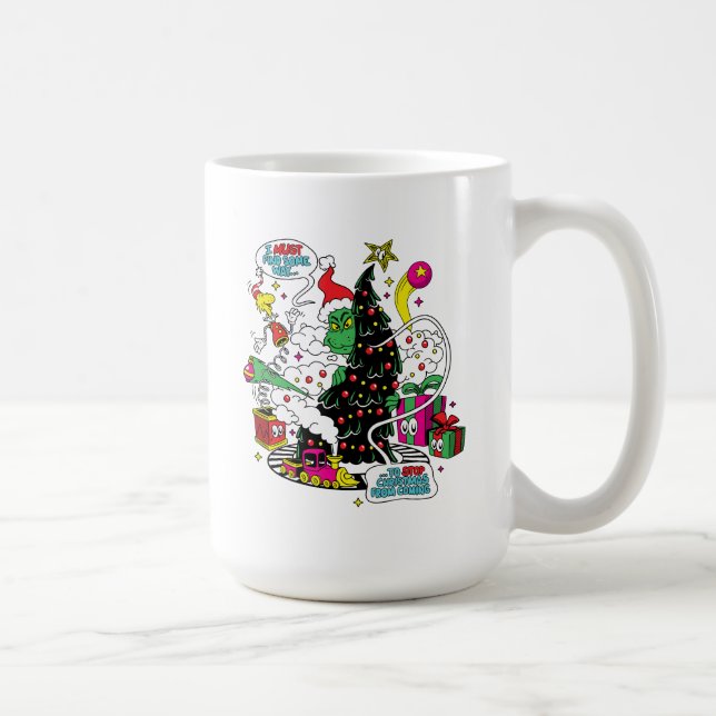 Grinch Colourful Christmas Graphic Coffee Mug (Right)