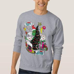 Grinch Colourful Christmas Graphic Sweatshirt