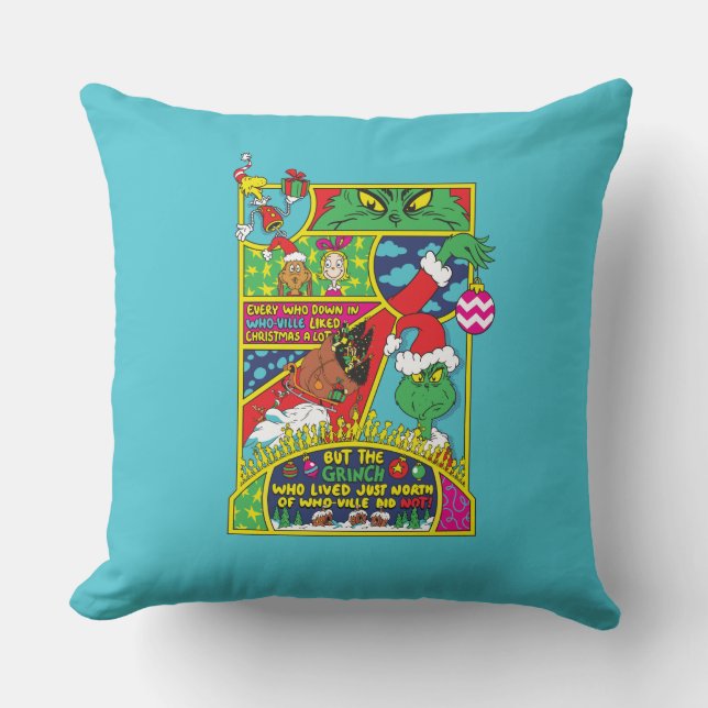 Grinch | Comic Graphic Cushion (Front)