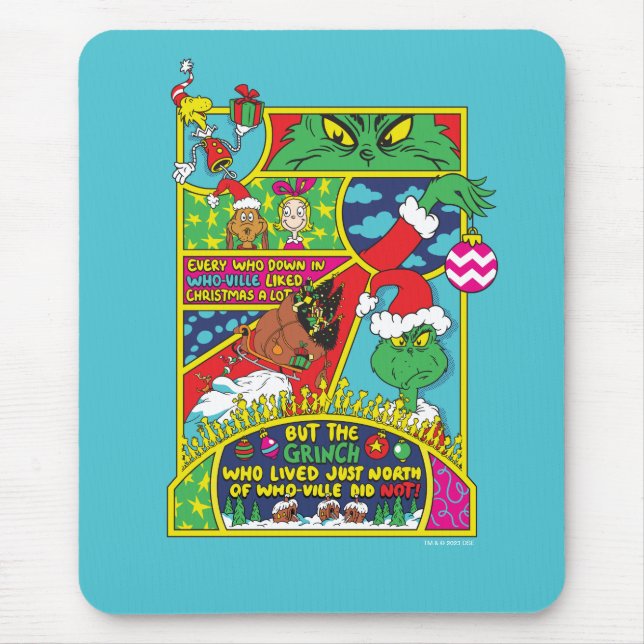 Grinch | Comic Graphic Mouse Pad (Front)