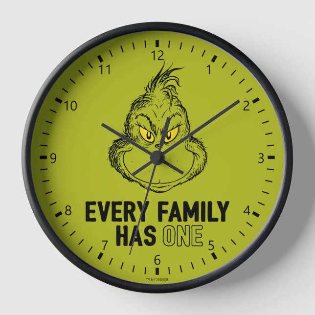 Grinch | Every Family Has One Clock (Front)