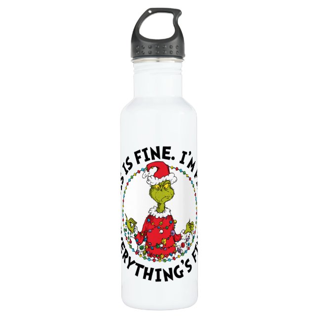 Grinch | Everything's Fine 710 Ml Water Bottle (Front)
