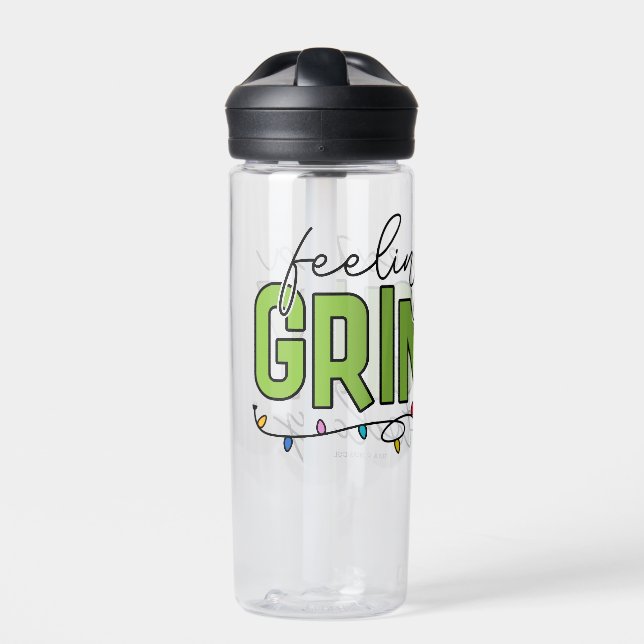Grinch | Feeling Extra Grinchy Today 4 Water Bottle (Front)