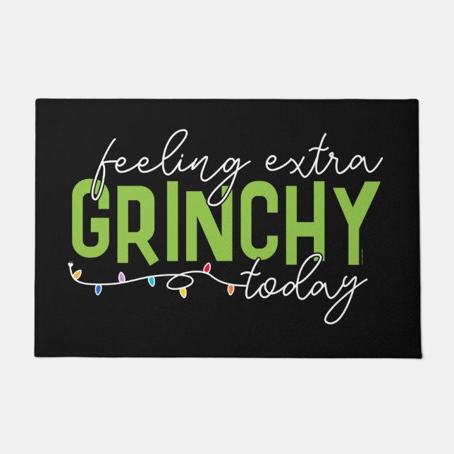 Grinch | Feeling Extra Grinchy Today Doormat (Front)