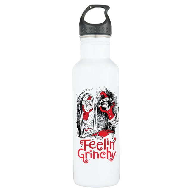 Grinch | Feeling Grinchy 710 Ml Water Bottle (Front)