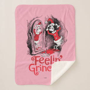 Grinch   Feeling Grinchy Sherpa Blanket