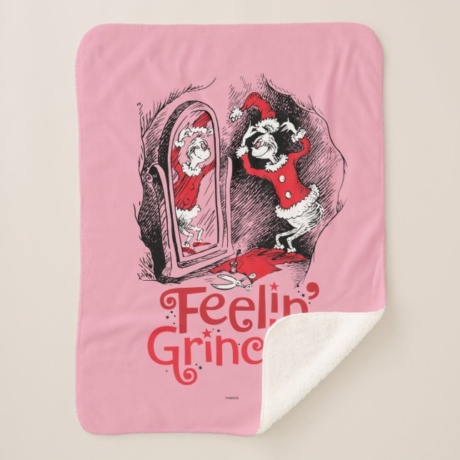 Grinch | Feeling Grinchy Sherpa Blanket (Front)