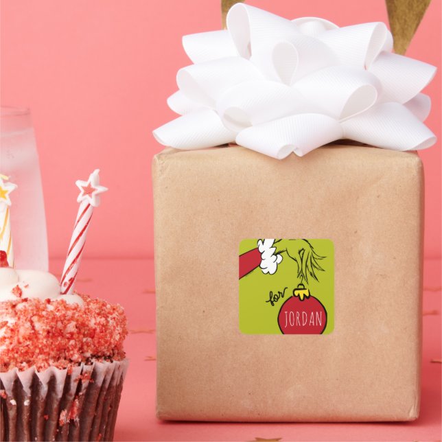 Grinch | For Birthday Christmas Gift Tag (Party)