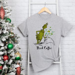 Grinch | Funny Need Coffee T-Shirt<br><div class="desc">Start your day with a dose of holiday humor with this "Need Coffee" Grinch t-shirt. Featuring the Grinch from How the Grinch Stole Christmas, this shirt adds a playful twist to your morning routine, perfect for those who can’t function without their coffee. Whether you’re sipping on your favorite brew or...</div>