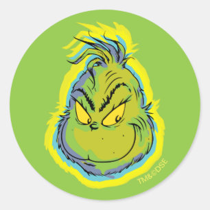 Grinch Funny Sorry I Was Late I Didn't Want Classic Round Sticker
